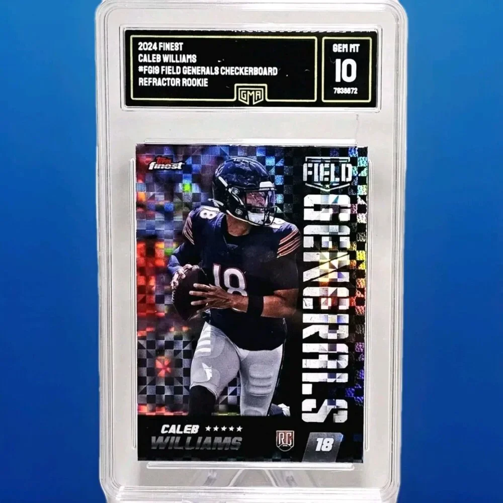 CALEB WILLIAMS RC CHECKERBOARD FIELD GENERALS FG19 GEM MINT 10 TOPPS FINEST 2024